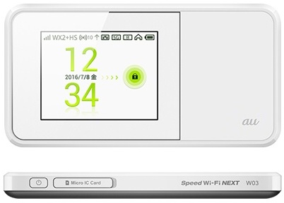 Speed Wi-Fi NEXT W03モード